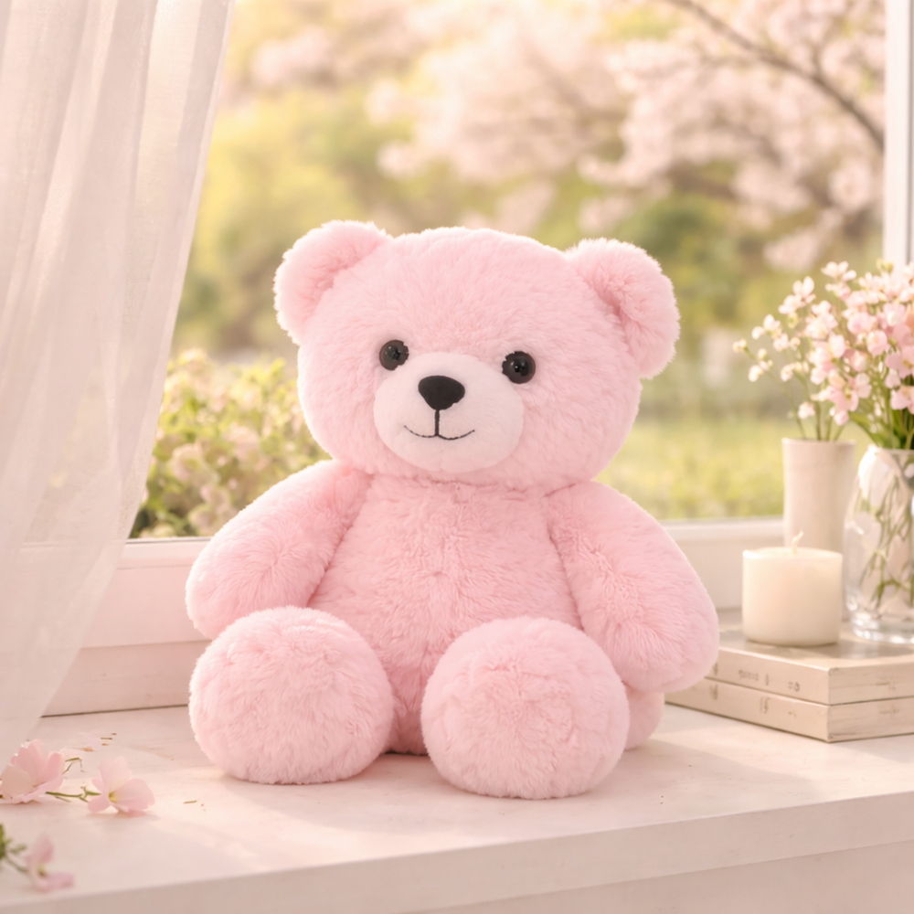 PiheMackó rózsaszín plüss maci – puha, ölelhető teddy mackó gyerekeknek és ajándéknak (BBJ) 5