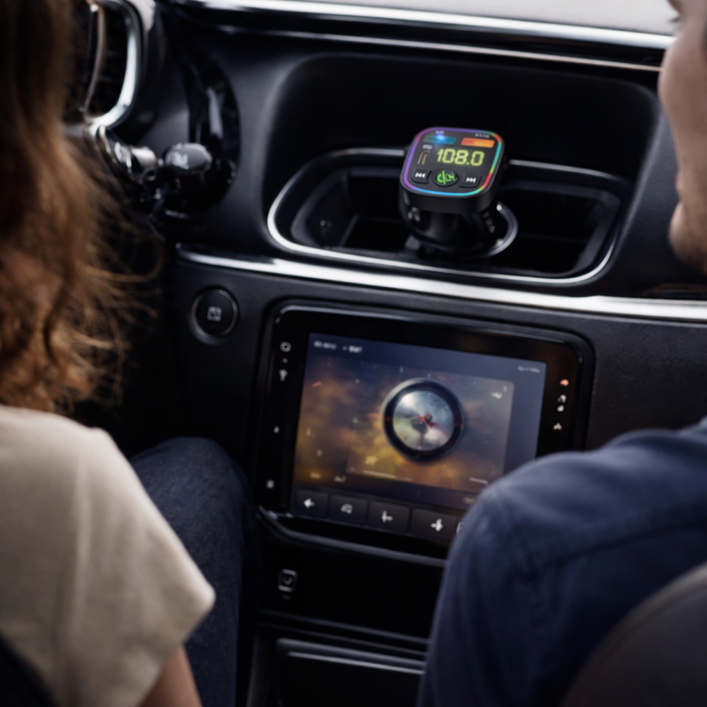 XHUA KOS-21 autós MP3 lejátszó – 3A Type-C FM transmitter, Bluetooth, USB töltő 12–24V (BBD) 2 (3)