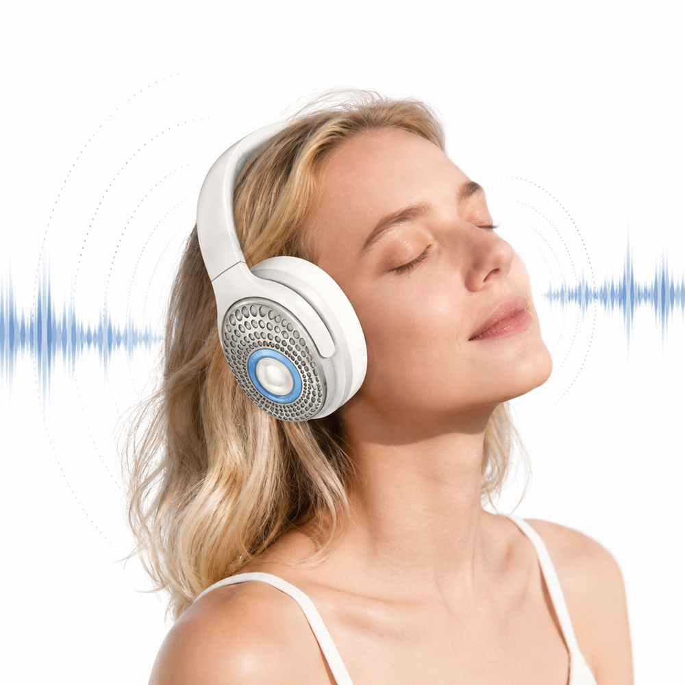 EZRA BW100 2 az 1-ben Bluetooth fejhallgató és hangszóró – Bluetooth 5.4, Type-C töltéssel (BBD) 1