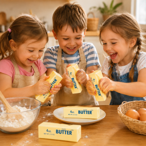 Butter squishy stresszoldó játék – puha nyomkodható hab fidget játék sárga kivitelben (BBE) (FX) - Image 3