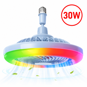 30W RGB LED ventilátorlámpa – multifunkciós mennyezeti lámpa ventilátorral (BBJH) - Image 1