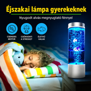 BubbleJoy mini LED buboréklámpa – dekorációs buborékos hangulatfény (THM) - Image 2