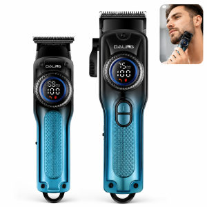 Daling DL-9305 férfi grooming szett digitális kijelzővel – többfunkciós hajvágó, szakállvágó és trimmer készlet (BBD) - Image 1