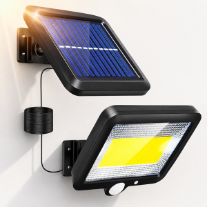 HAYAMI KL25-259 napelemes COB LED fali lámpa – mozgásérzékelős kültéri szolár világítás (BBD) - Image 5