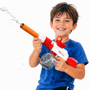 HydroStrike AK47 elektromos vízipisztoly – automata vízfegyver nagy tartállyal, piros (BBMJ) - Image 1